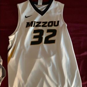 Mizzou White Nike Basketball Jersey